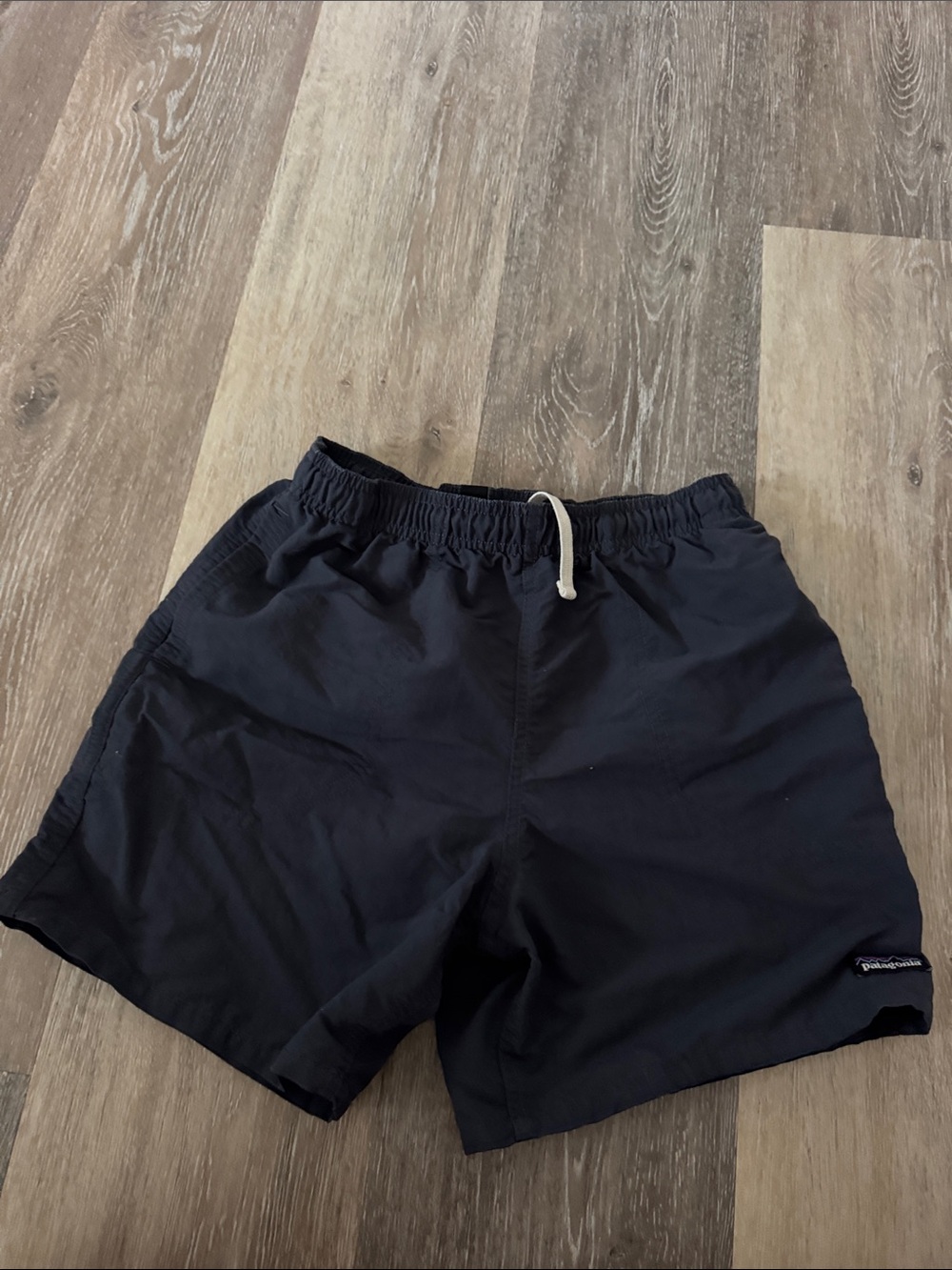 Patagonia Navy Blue Elastic Waist Athletic Shorts